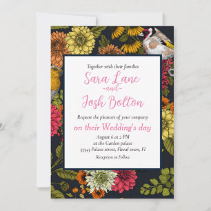 Convite Aves e flores do jardim 2