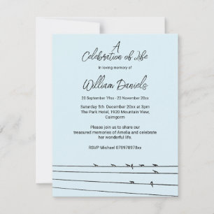 Convite Aves na Celebração da Vida