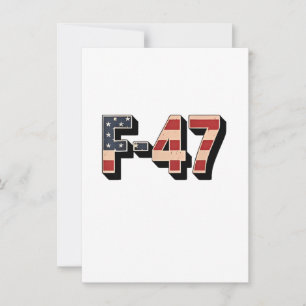 Convite Avião de combate F47 Maga Fighter Jet Oficial F-47