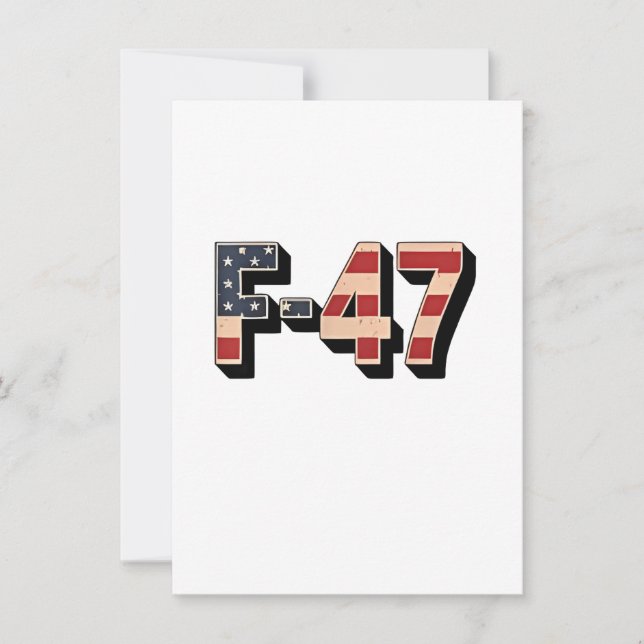 Convite Avião de combate oficial F47 Maga F-47 Avião de co (Frente)