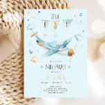 Convite Avião Vintage Adventure É um Chá de fraldas<br><div class="desc">Europeia: Um jeito perfeito de convidar seus convidados para a festa do chá!</div>
