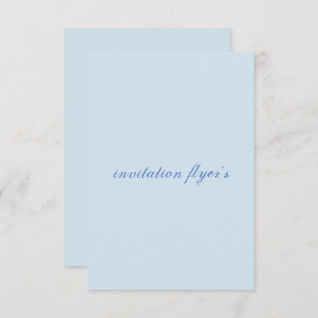 Convite aviso (Frente/Verso)