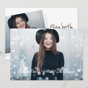 Convite Aviso de Convocação Luzes de Fada Personalizadas d