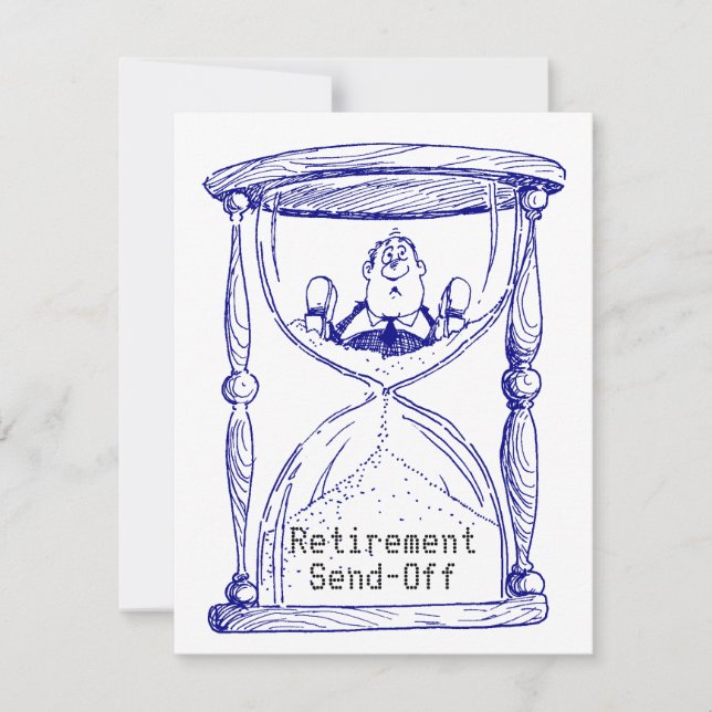 Convite Aviso de Envio de Aposentadoria Vazia de Vazio (Frente)