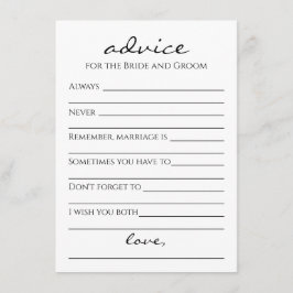 Convite Aviso para a placa Bride & Groom