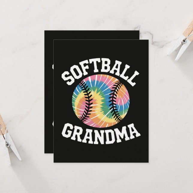 Convite Avó de Softbol (Frente/Verso In Situ)