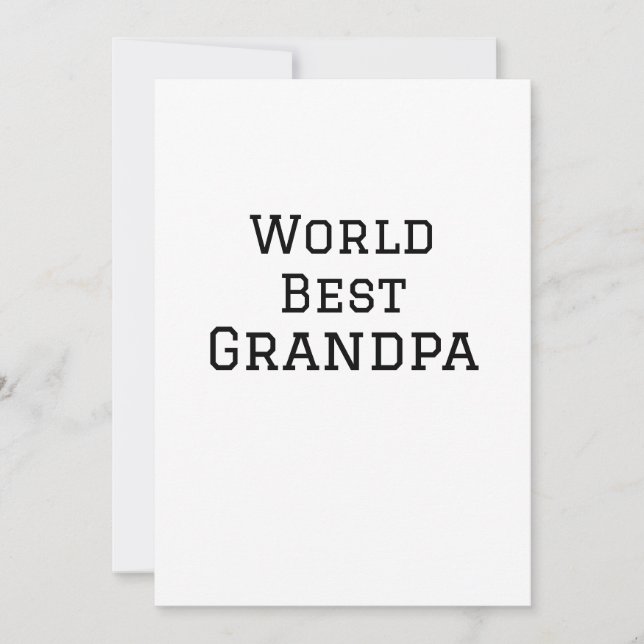 Convite Avô do mundo melhor adicionar nome texto esportes  (Frente)