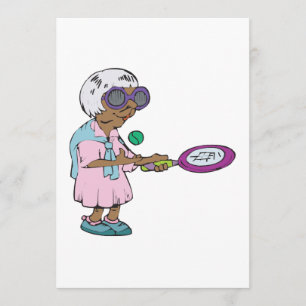 Convite Avó do tênis