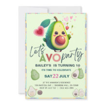 Avocado Birthday Santa Guacamole Cute Fiesta