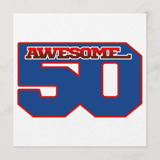 Convite awesome 50 (Frente)