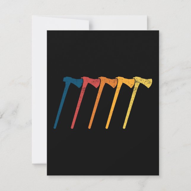 Convite Ax atirando machado (Frente)