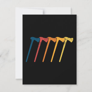 Convite Ax atirando machado