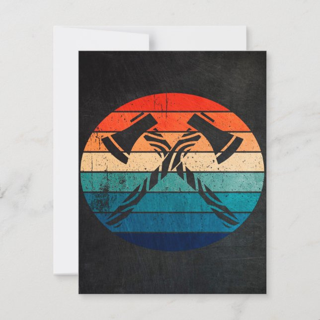 Convite Axe Throwing Hatchet (Frente)