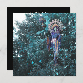 Convite aza deusa da energia feminina do cosmos