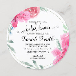 Convite Azalea cor-de-água moderna Rosa rosa