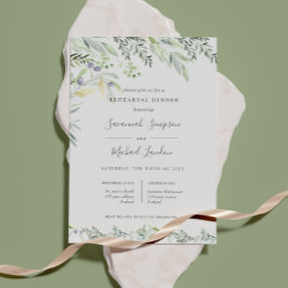 Convite Azeite pintada e Janto de ensaio verde