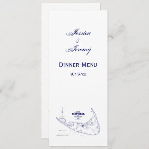 Convite Azuis marinhos do mapa do vintage das MÃES da ilha