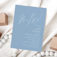 Azul Assalariado Whimsical É um Chá de fraldas