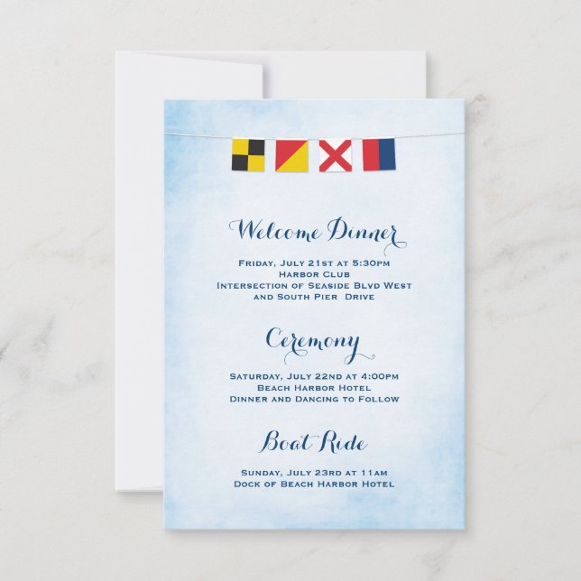 Convite Azul-cloud do Programa LOVE náutico (Frente)