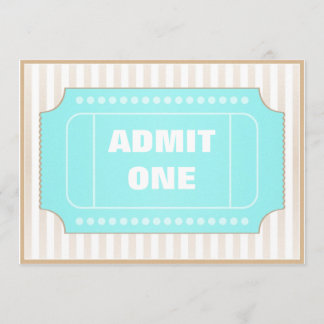 Convite Azul de Brown do partido do filme