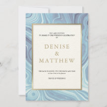 Convite Azul De Omphalodes De Coleção De Agatos