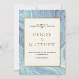 Convite Azul De Omphalodes De Coleção De Agatos