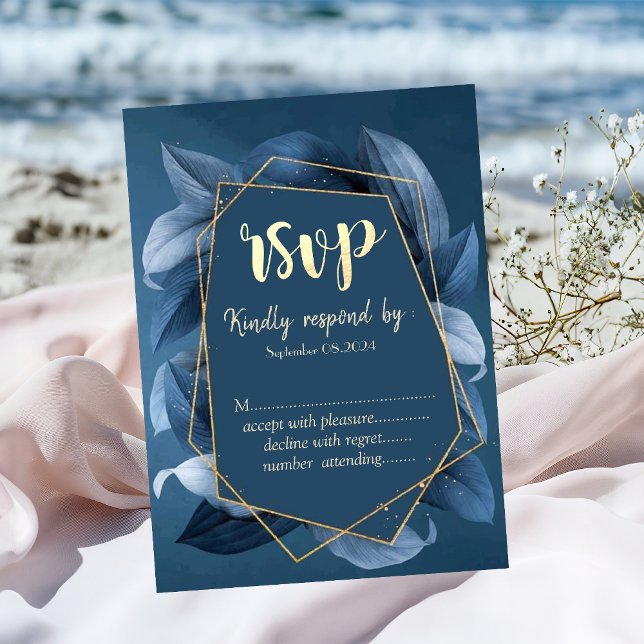 Convite Azul deixa Dourada imagem (Criador carregado)