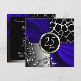 Convite Azul do 25º Aniversário | Todas as Oportunidades