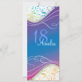 Convite Azul Elegante