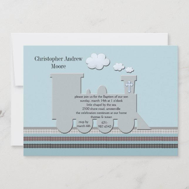 Convite Azul no Track (Frente)