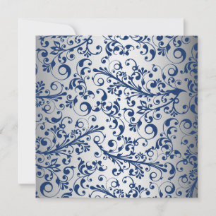 Convite Azul Prata