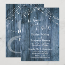 Azul Rústico Madeira e Luzes Para Ter e Segurar