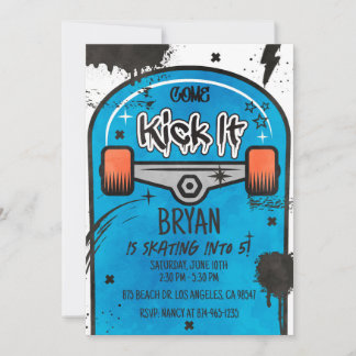 Convite Azul skate