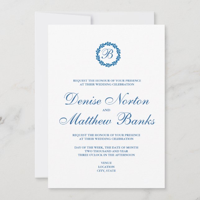 Convite Azul Skydiver (Frente)