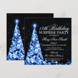 Convite Azul Surpresa 18º Aniversário das Luzes de Natal