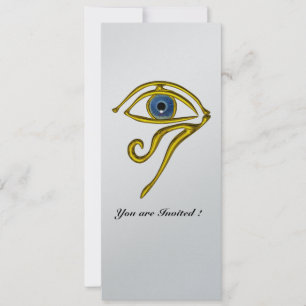 Convite AZUL TALISMAN,Preto e Silver Metálico