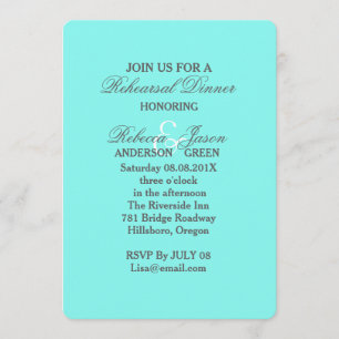 Convite azul turquesa aqua azul casamento
