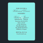 Convite azul turquesa azul aqua casamento da égua<br><div class="desc">convites de casamento azul turquesa aqua azul.  Lembranças de casamento turquesa modernas para uma recepção de casamento azul-teal chic.  Salve a data do casamento azul aqua e lembranças de casamento azul-teal.</div>