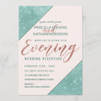 Azul Turquesa Rosa Lantejoulas Faux Noite Glitter