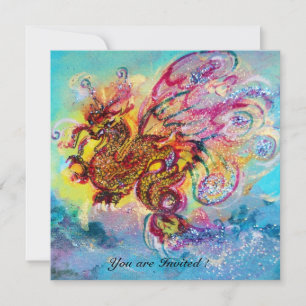 Convite Azul-violeta-violeta-púrpura-amarela-roxa-do-mar