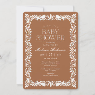 Convite Azulejo Clay Talavera Chá de fraldas Fiesta Espanh