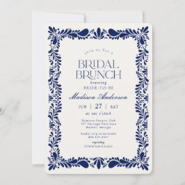 Convite Azulejo de Talavera Espanhol Fiesta Bridal Brunch