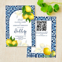 Azulejos azuis e casamento Amalfi Positano com lim