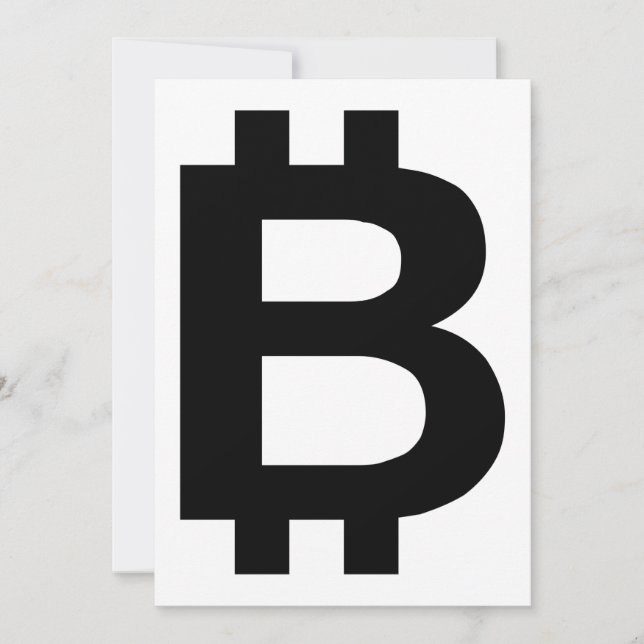 Convite B Bitcoin B Bold (Frente)