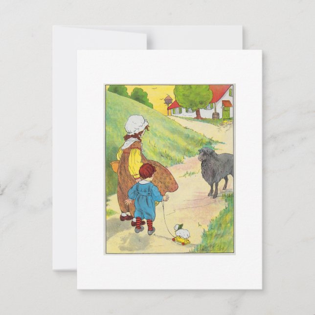 Convite Baa, baa, ovelhas negras, tem alguma lã? (Frente)