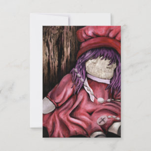 Convite babado. boneca.