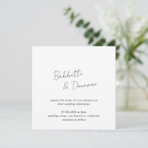 Babbette Minimalista Moderno Casamento