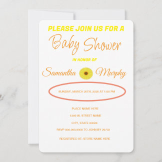Convite Baby Bee | Invitación de Baby Shower