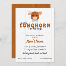 Baby Boy Longhorn Queimou Chá de fraldas Laranja