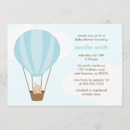 Convite Baby Boy no Balão Azul